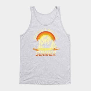 cute retro last day of school school's out for summer teacher Tank Top